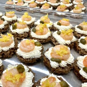 Плато Хапки със Скариди и Крема Сирене